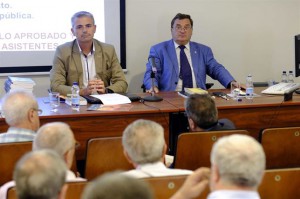 El Presidente y el Director del Foro, Julio Andrade y Rafael Vidal en un momento de la reunión