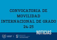 Movilidad Internacional durante el curso académico 2024-2025