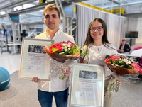 Estudiantes de la EII de movilidad en la Universidad de Skövde, premio proyecto de grado en el Día de la Tecnología de Producción ASSAR Industrial Innovation Arena
