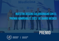 El decano de la Facultad de Medicina Pablo Lara, galardonado con el ‘Premio Admirables 2023’ de Diario Médico