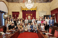 Alumnos del grado de Gestión y Administración Pública visitan el Ayuntamiento de Málaga