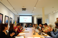 El Rectorado acoge la reunión inicial del proyecto internacional 'Climate Fusion Art Caravane'