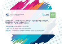 Jornada OTRI: La participación en Horizonte Europa. Aspectos fundamentales