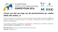 Concurso European Satellite Navigation Competition (ESNC): solicitudes hasta el 30 de junio (ampliado plazo hasta el 11 de julio a las 08.59 horas)