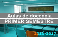 Aulas de docencia curso 2016-2017. Primer semestre