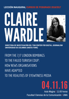Conferencia de Claire Wardle en la inauguración de los cursos de posgrado de la Facultad