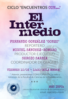 "Encuentros con... El Intermedio", el viernes 10 de marzo a las 12,30 en el Aula Magna