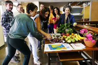 Más de 100 kilos de fruta fresca ecológica para celebrar el Día de las Universidades Saludables
