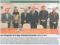 Una delegación de la Riga Technical University visita la UMA