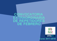 Convocatoria Extraordinaria de Repetidores. 2017-2018