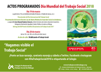 El Colegio Profesional de Trabajo Social de Málaga celebra el día mundial del trabajo social 2018 con varios actos