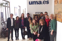 Un grupo de profesores de universidades norteamericanas visita el Centro Internacional de Español de la UMA