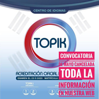 [IMPORTANTE] Cancelación Convocatoria TOPIK 70