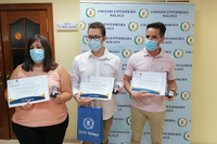 El Colegio de Enfermería de Málaga reconoce los tres mejores expedientes del grado de la UMA