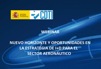 WEBINAR: Nuevo horizonte y oportunidades en la estrategia de I+D para el sector aeronáutico
