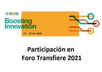 Participación en TRANSFIERE 2021. Foro Europeo para la Ciencia, Tecnología e Innovación