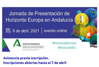 Jornada de presentación en Andalucía de Horizonte Europa, el Programa Marco de Investigación e Innovación 2021-2027
