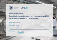Reunión informativa sobre las convocatorias del European Research Council (ERC) de 2022.