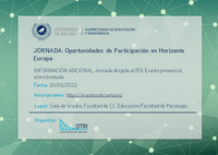 Jornada OTRI: Oportunidades de participación en Horizonte Europa
