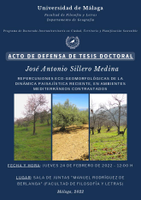 Defensa de tesis doctoral - José Antonio Sillero Medina