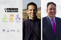 Los investigadores Víctor Calderón Fajardo y Salvador David Pérez González, ganadores de los Premios España-Irlanda del AMZET (Centro de Estudios Iberoamericanos y Transatlánticos)