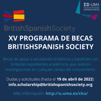 XV Convocatoria becas - BritishSpanish Society