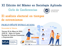 Conferencia de Pablo Oñate, Universidad de Valencia