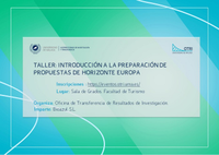 Taller: Introducción a la preparación de propuestas de Horizonte Europa. Ciclo Jornadas OTRI 2022-23