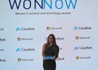 Michelle Fernández Ramírez, alumna de la Escuela, recibe el premio WONNOW