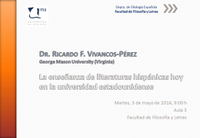 Conferencia del Dr. Ricardo Vivancos-Pérez