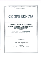 Conferencia Álvaro Galán Castro