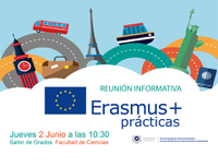 Cartel Reunión Informativa Prácticas Erasmus +