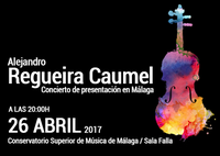 Concierto de presentación en Málaga del violista Alejandro Regueira Caumel