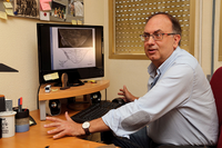 El profesor del Departamento de Ciencias Históricas José Enrique Márquez en su despacho de la UMA