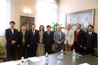 Representantes de la UMA y la Universidad Politécnica de Henan