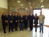 Visita de los representantes del AMZET a la Universidad de Lisboa