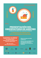 Cartel conferencia Observatorio de Arecibo