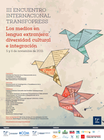 Cartel 3er Encuentro Transfopress "Los medios en lengua extranjera: diversidad cultural e integración"