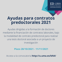 Ayudas contratos predoctorales 2021