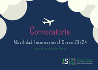 Convocatoria Movilidad Internacional Grado Curso 23-24