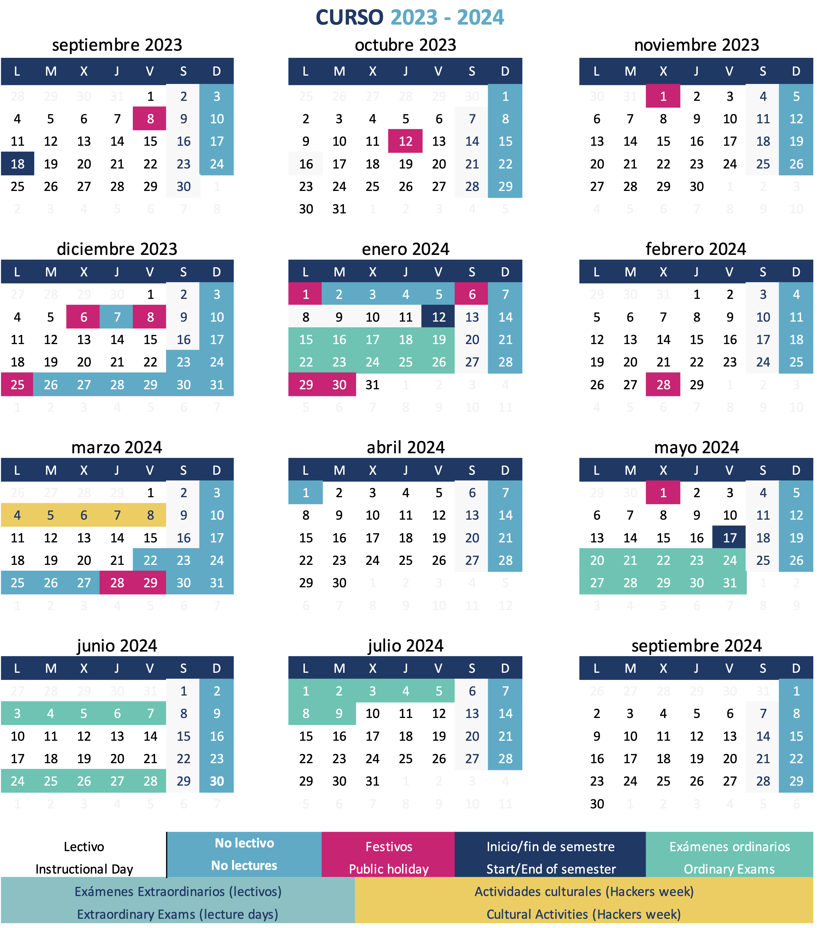Calendario MUII 23-24 1-2