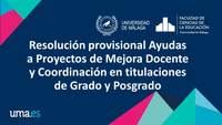 Ayudas a Proyectos de Mejora Docente y Coordinación