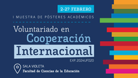 I Muestra de Pósteres Académicos - Voluntariado en Cooperación Internacional