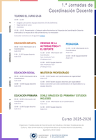 I Jornadas de Coordinación Docente Curso 2025-26