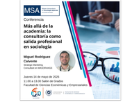 Conferencia: Más allá de la academia: la consultoría como salida profesional en sociología