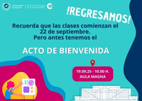Jornada de bienvenida al alumnado de nuevo ingreso 2025-26
