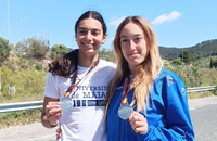 Laura Aguilera y Virginia Martín, medallas de plata en los Campeonatos de España Universitarios de Atletismo