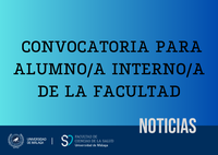 Convocatoria para la solicitud de alumno/a interno/a