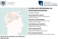 Mesa Redonda: El papel del profesional en psicología educativa