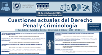 Jornadas "Cuestiones actuales del Derecho Penal y Criminología"